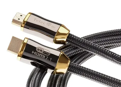 Кабель HDMI VCOM TCG300-3M, 19M/M, вер. 2.1, 8K@60 Гц, 3 м, метал. разъемы