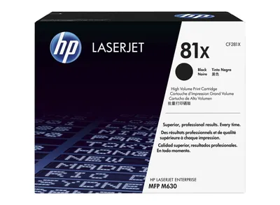 Картридж HP CF281X (81X), черный, повышенной емкости, 25 000 страниц