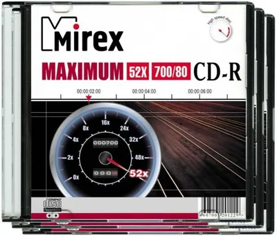 Диск CD-R Mirex UL120052A8S, 700 МБ, 52x