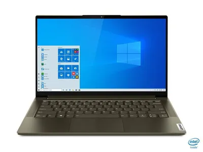 Ноутбук Lenovo YOGA Slim7 14ITL05 14" FHD, Intel Core i7-1165G7, 16Gb, 512Gb SSD, no ODD, Win10, зеленый (82A3004WRU)