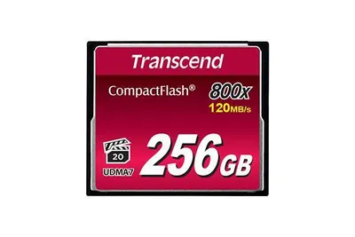 Карта памяти Transcend TS256GCF800, CompactFlash, 256 ГБ, 800x, 120 МБ/с