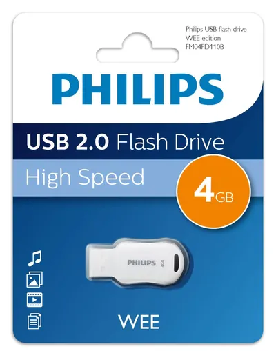 USB-флеш накопитель Philips WEE FM04FD110B/97, 4 ГБ, USB 2.0