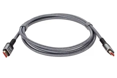 Кабель HDMI VCOM ACG859A-5.0, 19M/M, вер. 2.1, 8K×60 Гц, 5 м, оплётка