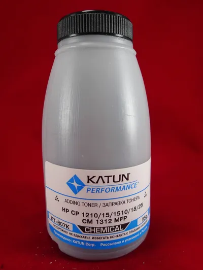 Тонер Katun KT-807K, чёрный, химический, 55 г, для CB540A/CE320A/CF210A/CF210X