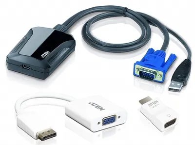 KVM-переключатель ATEN CV211CP-AT, USB, VGA, Mini-USB