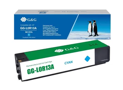 Картридж G&G GG-L0R13A (981Y), голубой, 16 000 стр., для HP PageWide