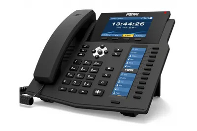 IP-телефон Fanvil X6U, 20 SIP-линий, 4.3"+2x2.4" экраны, 2xGE, PoE