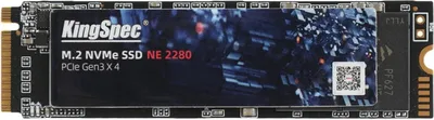 SSD KingSpec NE-256 2280, 256 ГБ, M.2 2280, PCIe 3.0 x4 NVMe, 2200/1300 МБ/с
