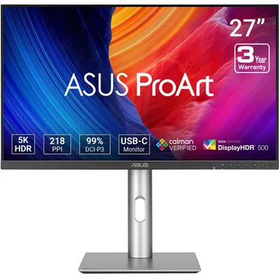 Монитор ASUS ProArt PA27JCV, 27" IPS 5120×2880, 60 Гц, USB-C 96 Вт