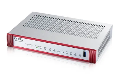 Межсетевой экран Zyxel USGFLEX100HP-EUCI01F, 8×RJ-45, PoE+, 900 Мбит/с