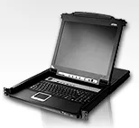 KVM-консоль Aten CL5708N-ATA-RG, 8 портов, VGA, PS/2-USB, 19", Single Rail