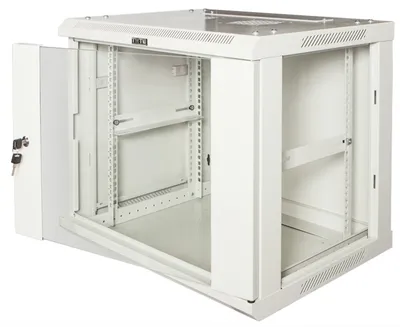 Шкаф Lanmaster TWT-CBWPG-6U-6X6-GY, настенный, 6U, 600×600 мм, стекло