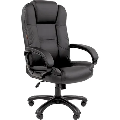 Кресло офисное Chairman 600, экокожа, до 120 кг, с качанием