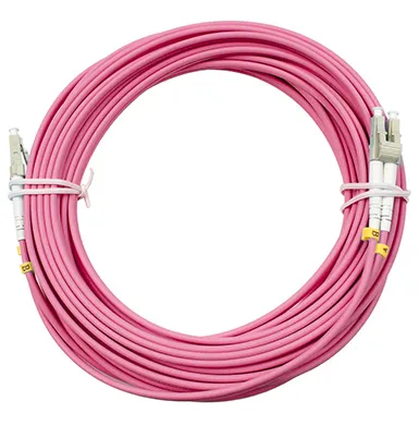 Шнур оптический Cabeus FOP-50-OM4-LC-LC-25m, duplex LC-LC, 50/125 OM4, 25 м, LSZH