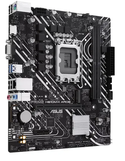 Материнская плата ASUS PRIME H610M-K ARGB, mATX, Socket 1700, DDR5
