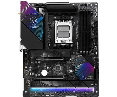 Материнская плата ASROCK X870 RIPTIDE WIFI, AM5, X870, 4*DDR5, 4*SATA, 3*M.2, 4*USB 2.0, 5*USB 3.2, 2*Type-C, 2*PCIx16, 1*M.2 (Key E), HDMI, ATX