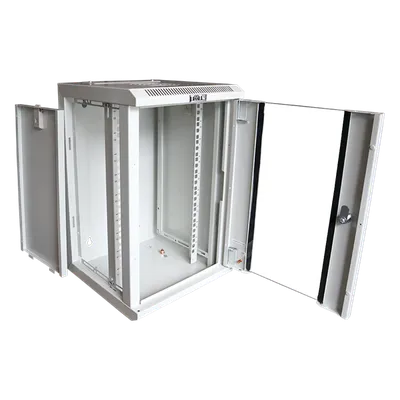 Шкаф Lanmaster TWT-CBW10G-6U-3X3-GY, настенный 10", 6U, 312×300 мм, стекло, IP20