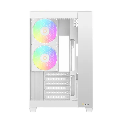 Корпус Ocypus Delta C74 WH ARGB, Midi-Tower, ATX/micro-ATX/Mini-ITX, 2×120 мм ARGB