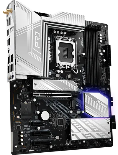 Материнская плата ASROCK Z890 PRO RS WIFI, LGA1851, DDR5, ATX