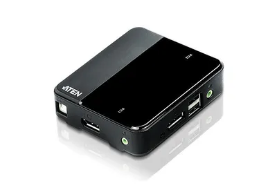 KVM-переключатель Aten CS782DP-AT, 2 порта, USB+DisplayPort+Audio, 4K