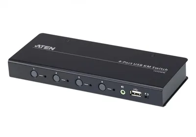 KVM-переключатель ATEN CS724KM-AT, 4 порта, USB, MiniJack