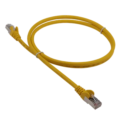 Патч-корд Lanmaster LAN-PC45/S5E-0.5-YL, кат.5e, FTP, 0.5м, желтый