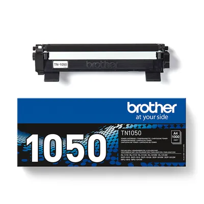 Тонерный картридж Brother TN1050, чёрный, 1000 страниц, лазерная печать