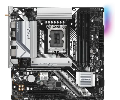 Материнская плата ASRock B760M PRO RS/D4 WIFI, LGA1700, DDR4, mATX