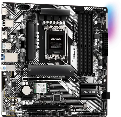 Материнская плата ASROCK B760M PRO-A/D4 WIFI, LGA1700, B760, DDR4, mATX
