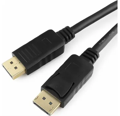 Кабель Cablexpert Кабель DisplayPort 20M/20M, v1.2, экран, 1.8м, черный, пакет