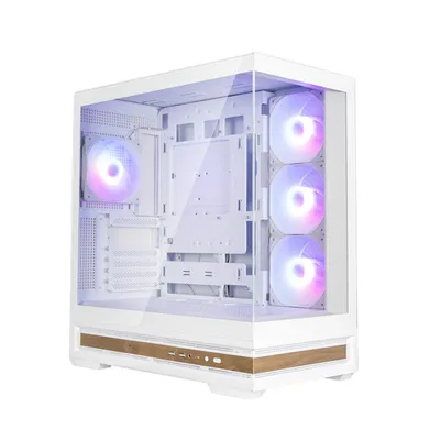 Корпус Zalman P40 NAMU WHITE, ATX, белый, 4×120 мм ARGB, USB Type-C