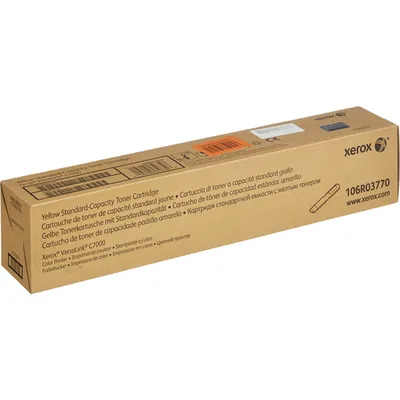 Картридж лазерный Xerox 106R03770, желтый, 3300 стр.