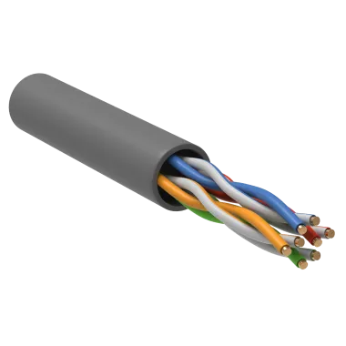 GENERICA U/UTP кат. 5 CCA 100МГц 4 пары PVC INDOOR серый (BC1-C504-111-305-G)