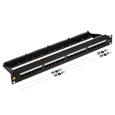 Патч-панель LANMASTER LAN-PPN24U6, 19", 24 порта RJ45, кат.6 UTP, 1U