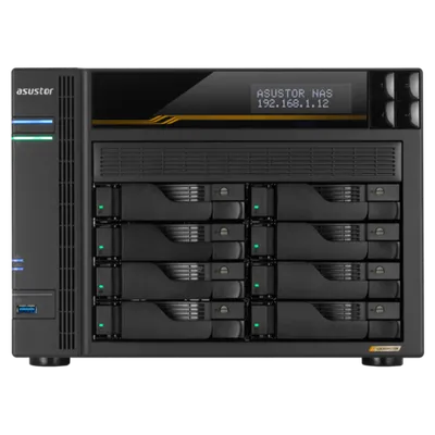 NAS ASUSTOR AS6808T, 10-Bay, AMD Ryzen, 16 ГБ DDR5, 2×10GbE