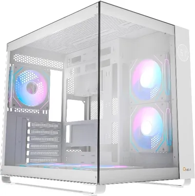 Корпус ПК Ocypus Iota C70 WH ARGB, Midi-Tower, TG, ATX, белый