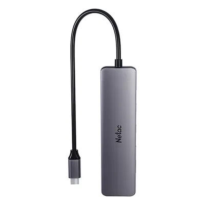 USB-концентратор Netac WF14GYCN, Type-C to USB 3.0×3+HDMI+SD/mSD