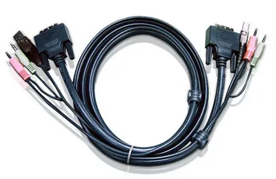 Кабель ATEN 2L-7D03U, DVI-D+USB+аудио, 3 м