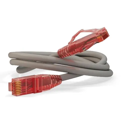 Патч-корд Hyperline PC-LPM-UTP-RJ45-RJ45-C5e-2M-LSZH-GY, Cat.5e, 2м, серый