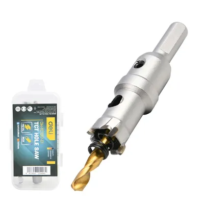 Коронка Deli DH-TCT017-E1 по металлу твердосплавная, 17 мм, шестигранный хвостовик