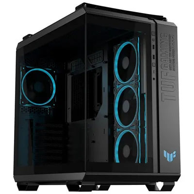 Корпус ASUS TUF GAMING GT502 HORIZON TG ARGB BLACK, Midi Tower, ATX/micro-ATX/Mini-ITX, закалённое стекло