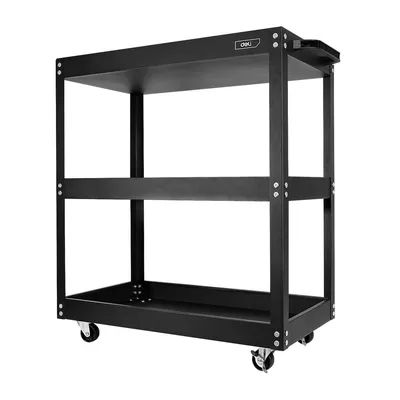 Тележка инструментальная Deli DL433023, 3 полки, 700×350×760 мм, до 210 кг