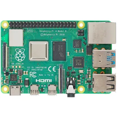 Одноплатный компьютер Raspberry Pi 4 Model B, 4GB RAM, Quad-Core 1.5GHz, WiFi/BT