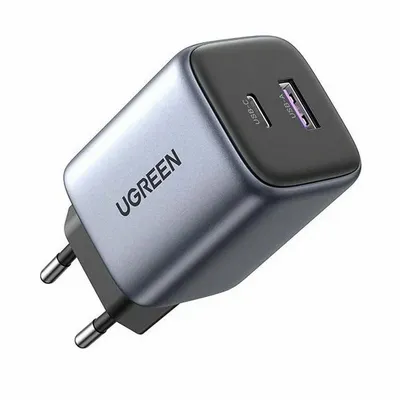 Зарядное устройство Ugreen CD350 (15539), 35W, USB-A, USB-C, серый