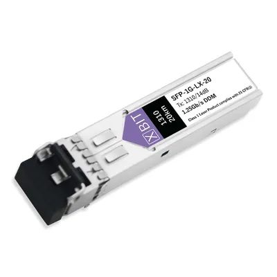 Трансивер Xbit SFP-1G-LX-20, SFP, 1.25 Гбит/с, 20 км, 1310 нм, SMF, Dual LC, DDM