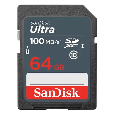 Карта памяти SanDisk Ultra SDSDUNR-064G-GN3IN, SDXC, 64 ГБ, Class 10, UHS-I U1