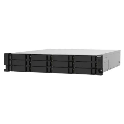 СХД QNAP TS-1232PXU-RP-4G, 12 отсеков, 2U, 2×10GbE SFP+, 2×2,5GbE, 4 ГБ DDR4