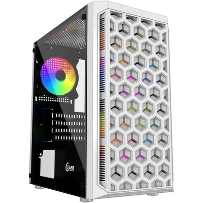 Корпус Powercase CMIMTW-L3, mATX, белый, стекло
