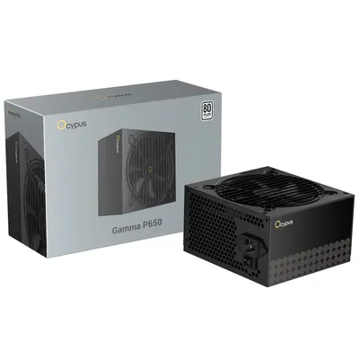 Блок питания Ocypus Gamma-P650-W1HDBK024X-EU, 650W, ATX, 80+ WHITE