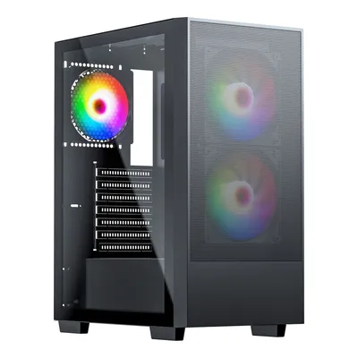 Корпус ACD AH-TC6GA-0000, Middle Tower ATX, 1×USB3.0, 2×USB2.0, TG